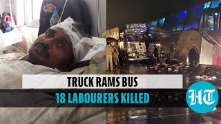 Barabanki Survivor recounts how truck mowed 18 labourers sleeping on road [upl. by Gnurt]