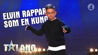 8åriga Elvin är kung när han levererar sin rap [upl. by Deena470]