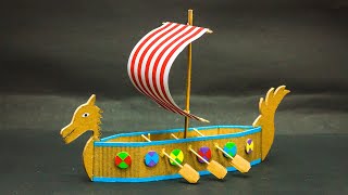 School Projects  Viking Ship Model [upl. by Rebmyk]