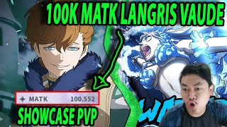 🍀M ATTACK 100K LANGRIS VAUDE PERTAMA DI SERVER ASIA  DPS SUPPORT TEST ARENA  BLACK CLOVER MOBILE [upl. by Lucia]