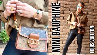 LOUIS VUITTON MINI DAUPHINE  FIRST IMPRESSIONS  WIMB  PROS amp CONS [upl. by Acinnor]