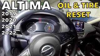 How to reset oil and tire light on 2020 Nissan Altima [upl. by Airret449]