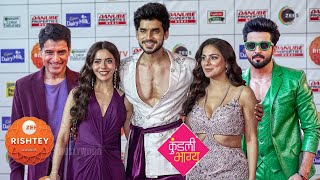 Shraddha Dheeraj Paras and Sana Sayyad Kundali Bhagya Cast at Zee Rishtey Awards 2024 [upl. by Lejna]