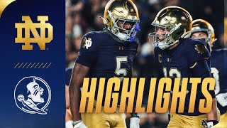 Highlights vs Florida State 2024  Notre Dame Football [upl. by Clayson764]