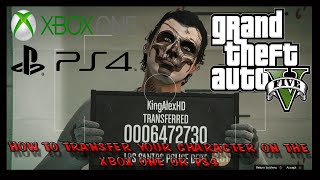 GTA 5 How To Transfer Your Character On The Xbox OnePS4 [upl. by Noired]