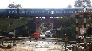 Trains Crossing at Kollam Kerala [upl. by Tekla392]