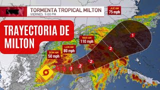 Trayectoria de la tormenta tropical Milton [upl. by Winthorpe]