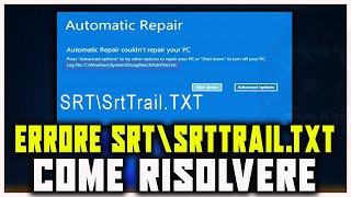 Come risolvere quotSrtTrail txt C\Windows\System32\LogFiles\Srt\SrtTrailtxtquot TUTORIAL WINDOWS 10 E 11 [upl. by Doreg252]