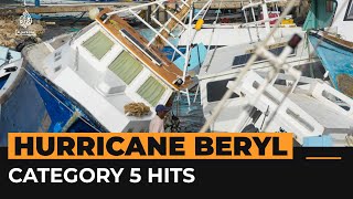 ‘This is a horrific hurricane’ Beryl becomes Category 5 storm  AJ Shorts [upl. by Tenahs]