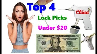 The best lock pick set for beginners TOP 4 Under 20 lockpicking [upl. by Noreen]