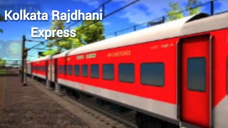 Kolkata Rajdhani Express  Train Journey Indian Railway Train Game [upl. by Anaylil170]