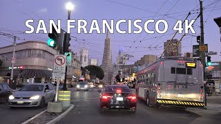 Driving Downtown  San Francisco 4K  USA [upl. by Bonnes]