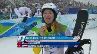 Snowboard Women Parallel Giant Slalom Finals Complete Event  Vancouver 2010 [upl. by Munmro]