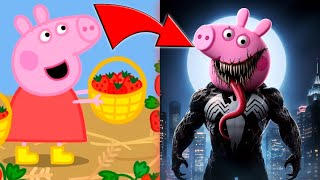 Peppa Pig Transforms Into A Superhero  MarvelDC Peppa Pig [upl. by Araccat397]