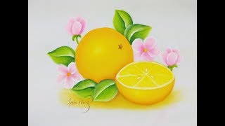 Pintura En Tela Como Pintar Naranjas [upl. by Lora]