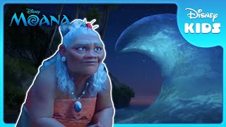 Gramma Talas Ancient Wisdom 🌊  Moana  Disney Kids [upl. by Yonah]