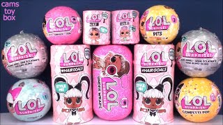 LOLSurprise DOLLS PETS LILS HairGoals Confetti POP Bling Series 1 3 4 LIL Sisters Under Wraps [upl. by Harland]