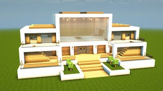 MODERNES HAUS in MINECRAFT bauen TUTORIAL HAUS 318 [upl. by Clementi]