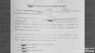 3 Study Design  Quasi experimental study design [upl. by Ellac]