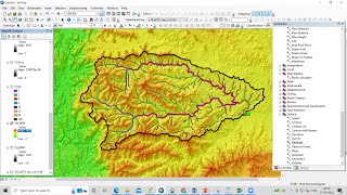 RS amp GIS QA1 How to Create Watershed using pour point  Delineation of watershed using pour point [upl. by Aleacin]