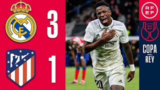 Resumen  Copa del Rey  Real Madrid 31 Atlético de Madrid  Cuartos de final [upl. by Malkah]