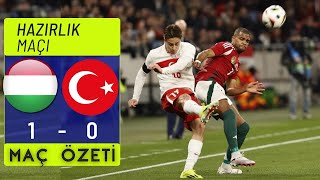 MACARİSTAN 1  0 TÜRKİYE I MAÇ ÖZETİ 22032024 [upl. by Reldnahc122]