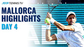 Djokovic Back In Doubles Bautista Agut Carreno Busta In Action  Mallorca 2021 Day 4 Highlights [upl. by Jaan]