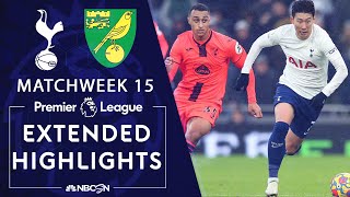 Tottenham Hotspur v Norwich City  PREMIER LEAGUE HIGHLIGHTS  1252021  NBC Sports [upl. by Notsag]