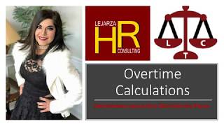 Overtime Calculations with NonDiscretionary Bonuses [upl. by Inglis]