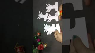 Paper snowflake christmasdecorationideas plzsubscribemychannel [upl. by Engedi]