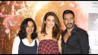 Ajay Devgn Surveen Chawla Tannishtha Chatterjee Launch Parched Trailer  SpotboyE [upl. by Clarine]