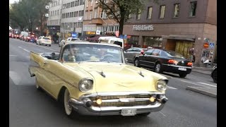 Old CARS CRUISING in Stockholm August 2024 [upl. by Donalt314]