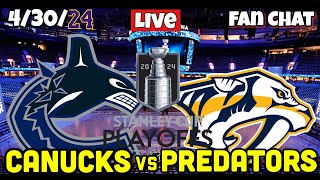 Nashville Predators vs Vancouver Canucks Live NHL Playoffs Live Stream [upl. by Caputto]