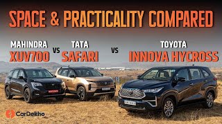 Tata Safari vs Mahindra XUV700 vs Toyota Innova Hycross हिन्दी Comparison Review [upl. by Martguerita]