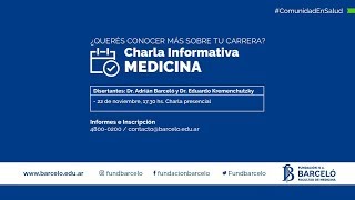 BarceloLive  Charla Informativa Medicina [upl. by Batchelor67]