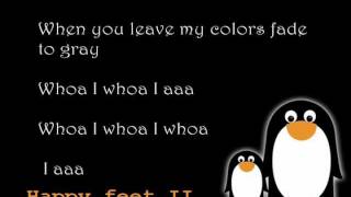 Dragostea Din Tei Happy feet 2 English version Lyrics [upl. by Ibocaj520]