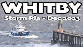 Galwad Y Mor Bridgewater Fishing Boat Arrives At Whitby For Parkol Refit  Storm Pia Dec 2023 [upl. by Akirdnas42]