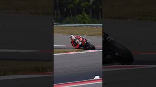 Superbike rider Loris Baz on his Ducati Panigale V4 R at Ridge Motorsports Park motorcycle [upl. by Ahsial]