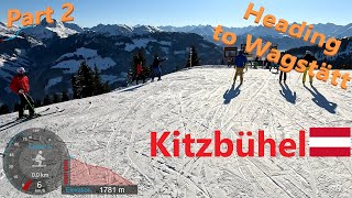 4K Skiing Kitzbühel KitzSki Wagstätt  Crossing the Resort Part 2 Austria GoPro HERO11 [upl. by O'Connor]