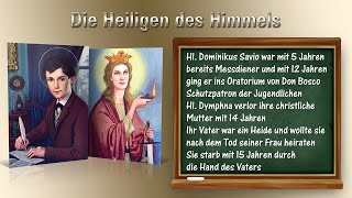 11 Lektion Hl Dominikus Savio – Hl Dymphna [upl. by Eiclud]