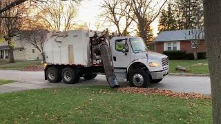 Automated XTreme Vac Leaf collection Truck In Action [upl. by Thorsten]