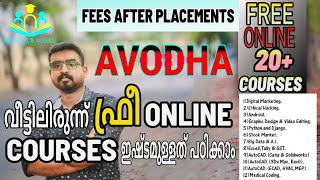 Free Online Courses In Kerala  Study From Home  FEES AFTER PLACEMENTS  AVODHA INSTITUTE KOCHI [upl. by Nilecoj]