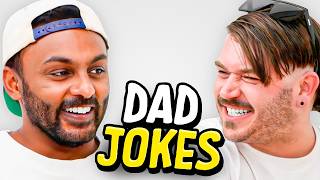 Dad Jokes  Dont laugh Challenge  Sath vs Matt  Raise Your Spirits [upl. by Ecinereb]