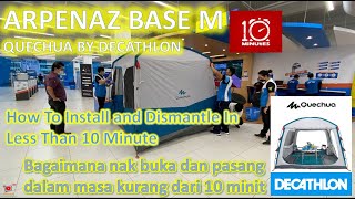 Decathlon Arpezaz Base M How To Install and Dismantle In 10 Minute [upl. by Nerred704]