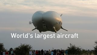 Worlds largest aircraft the Airlander 10 takes first flight [upl. by Cristoforo792]