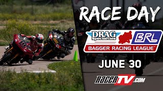 2024 Bagger Racing League Round 4  Gingerman Raceway  Full Live Broadcast [upl. by Billmyre]