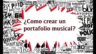 Como crear tu portafolio musical [upl. by Ellehciram383]