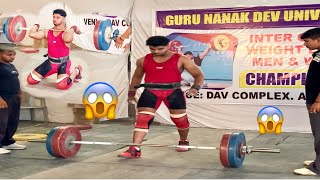 Inter College Weightlifting Championship💪🏼Amritsar AV Weightlifters  Jammu Lifters  Lifting Vlogs [upl. by Sucramej]