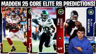 83 BREECE HALL MADDEN 25 CORE ELITE RUNNING BACK PREDICTIONS [upl. by Yremogtnom174]