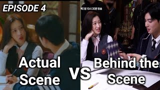 True Beauty Ep 4 Behind the Scene vs Actual Scene [upl. by Proudman]